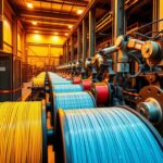 Integrating Fiber Coloring with Rewinding Lines