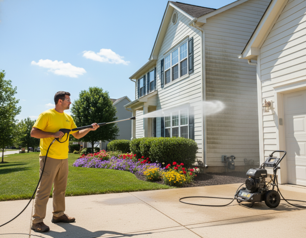 Concrete Driveway Deep Cleaning in Upper Arlington Oh