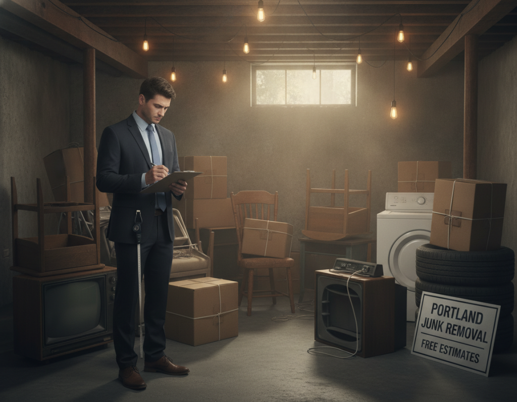 Basement Junk Removal Cost for Portland Explained – What You’ll Really Pay